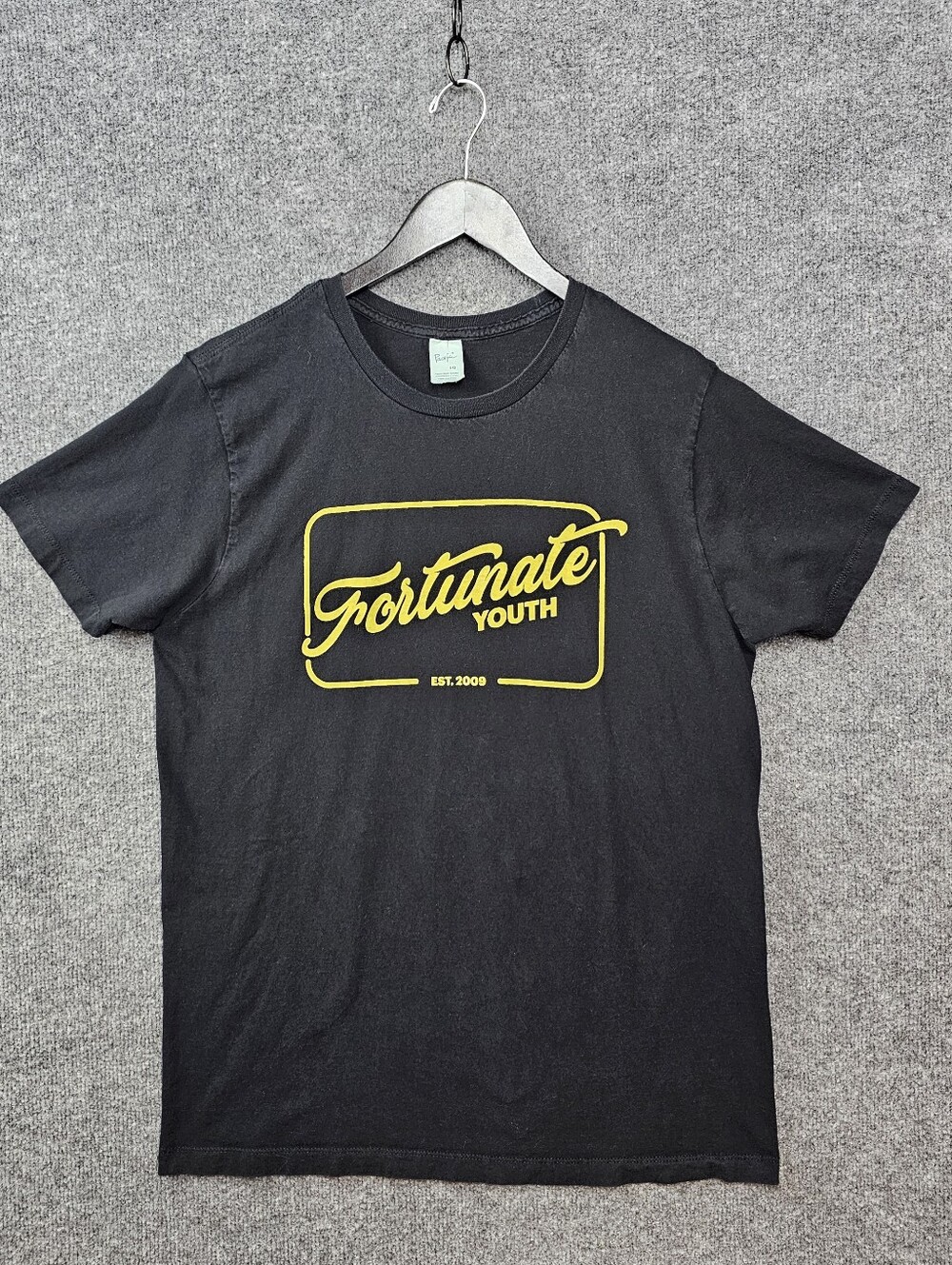 Fortunate Youth Reggae Band Graphic Tee - Black & Gold Short Sleeve T-Shirt L